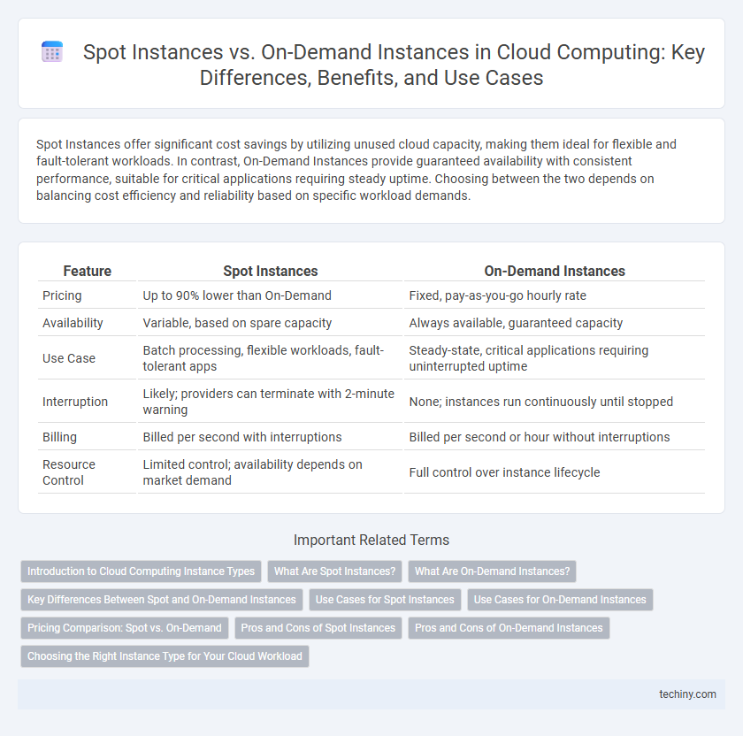 Spot Instances vs. On-Demand Instances in Cloud Computing: Key Differences, Benefits, and Use Cases