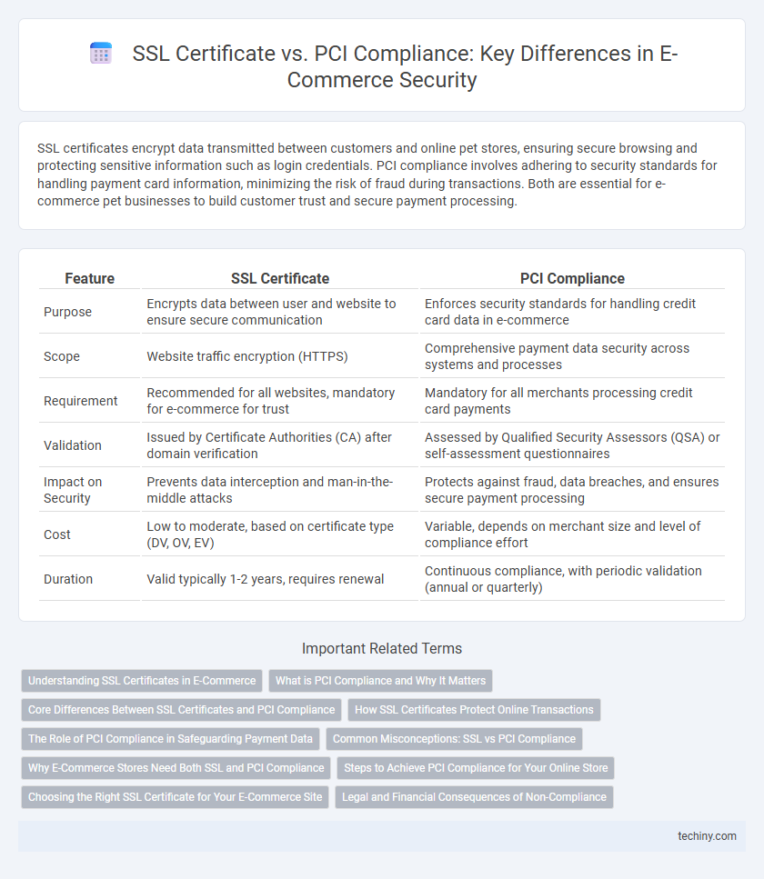 SSL Certificate vs. PCI Compliance: Key Differences in E-Commerce Security