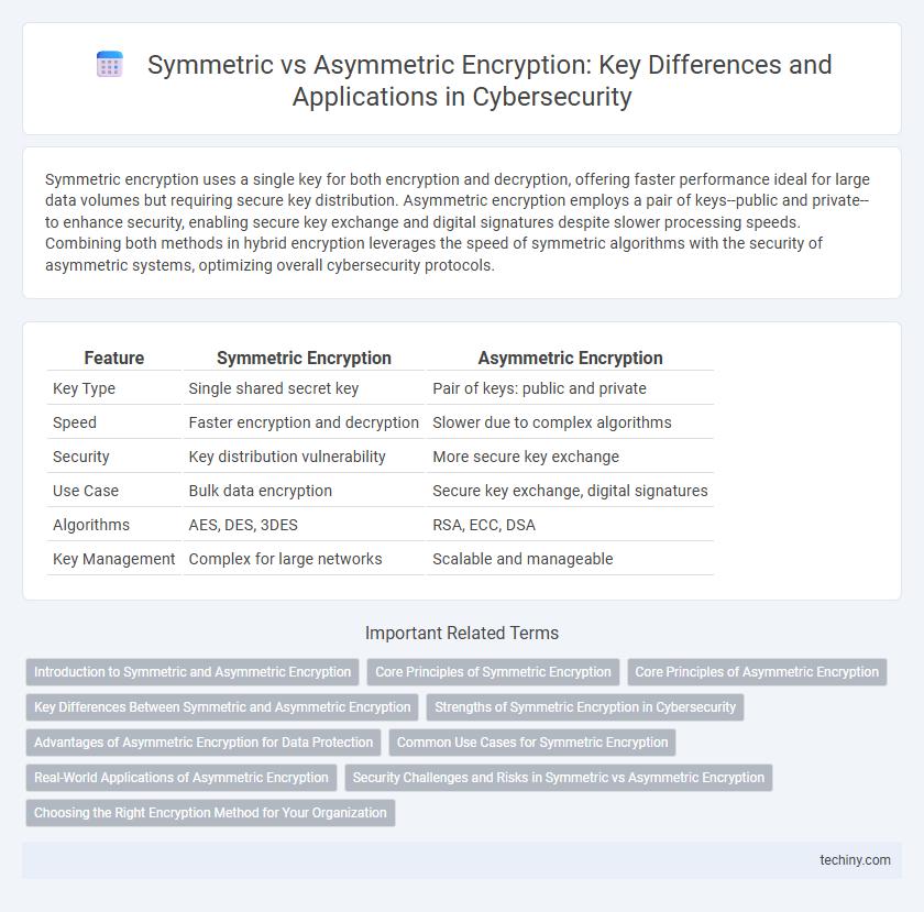 Symmetric vs Asymmetric Encryption: Key Differences and Applications in Cybersecurity