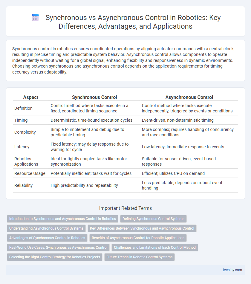Synchronous vs Asynchronous Control in Robotics: Key Differences, Advantages, and Applications