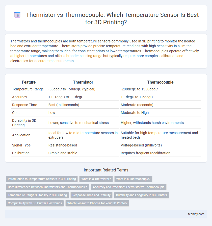 Thermistor vs Thermocouple: Which Temperature Sensor Is Best for 3D Printing?