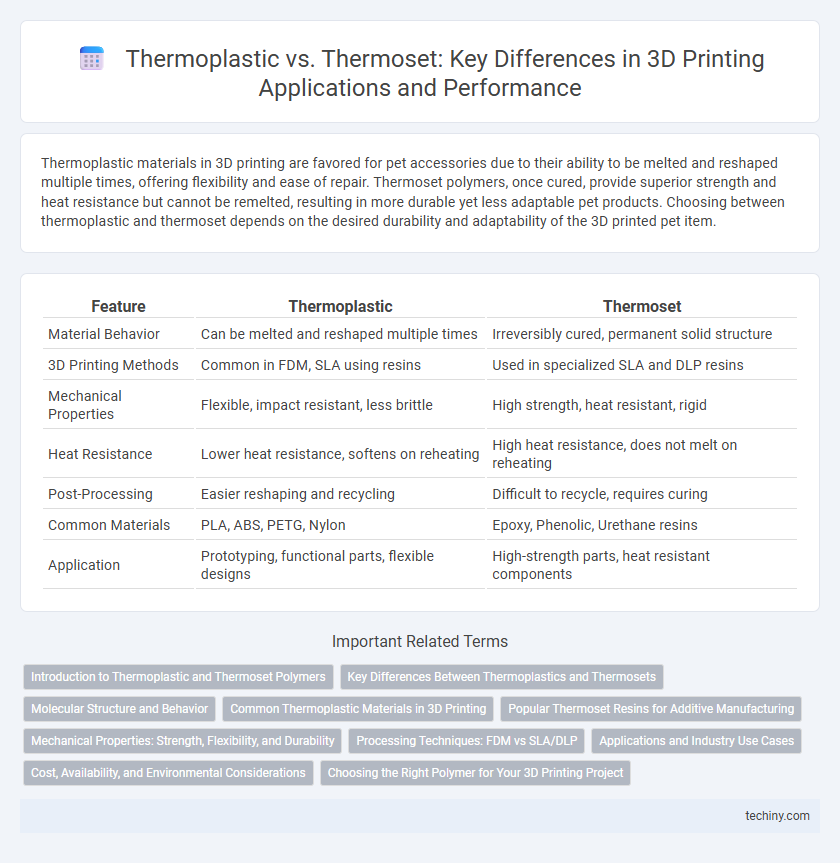 Thermoplastic vs. Thermoset: Key Differences in 3D Printing Applications and Performance