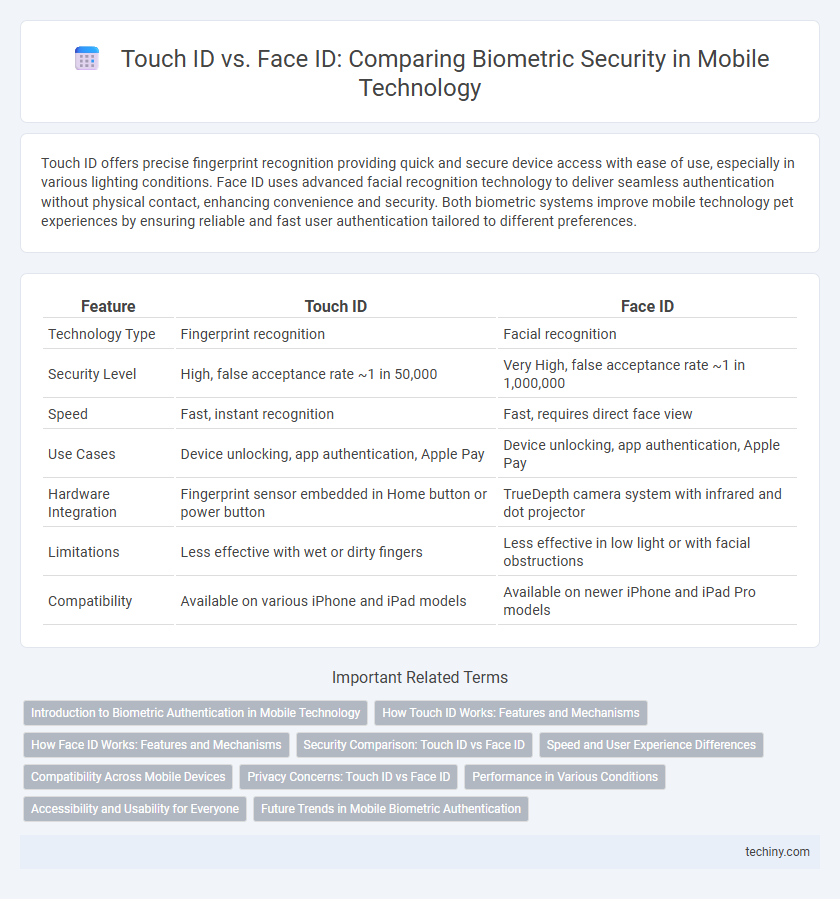 Touch ID vs. Face ID: Comparing Biometric Security in Mobile Technology