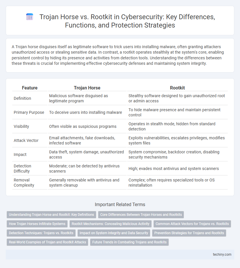 Trojan Horse vs. Rootkit in Cybersecurity: Key Differences, Functions, and Protection Strategies