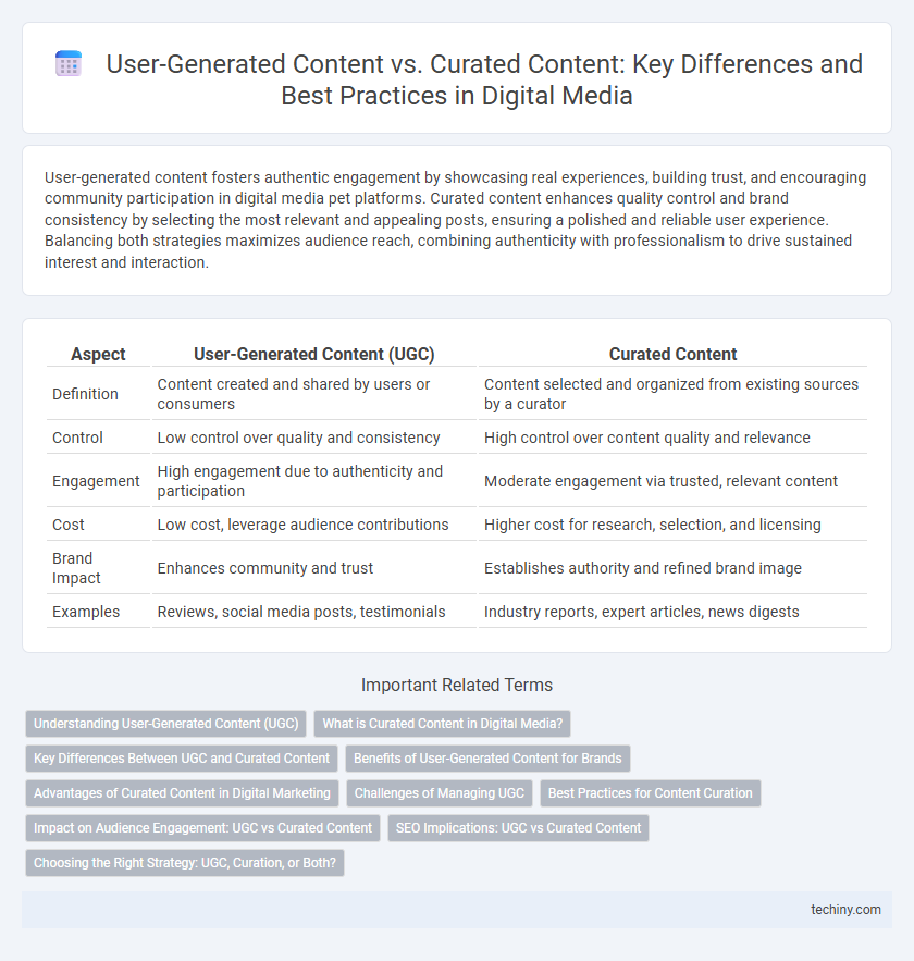 User-Generated Content vs. Curated Content: Key Differences and Best Practices in Digital Media