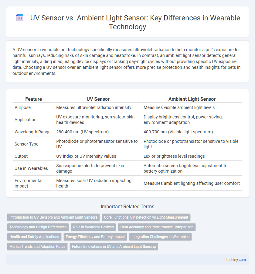 UV Sensor vs. Ambient Light Sensor: Key Differences in Wearable Technology