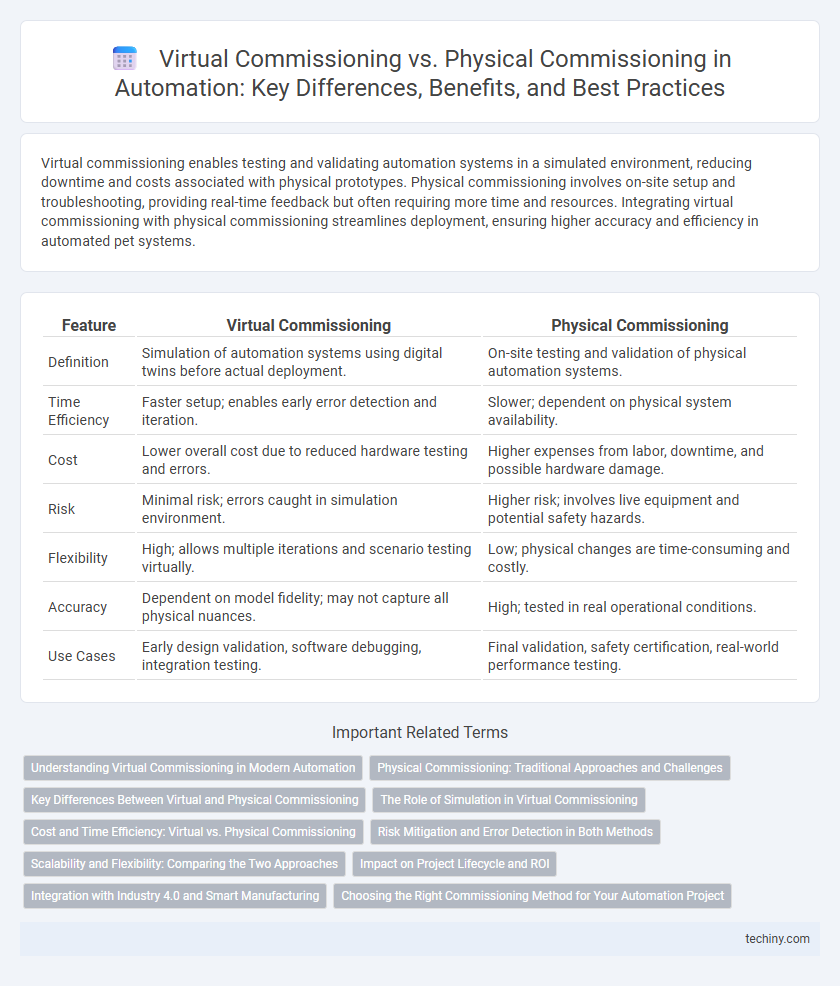 Virtual Commissioning vs. Physical Commissioning in Automation: Key Differences, Benefits, and Best Practices