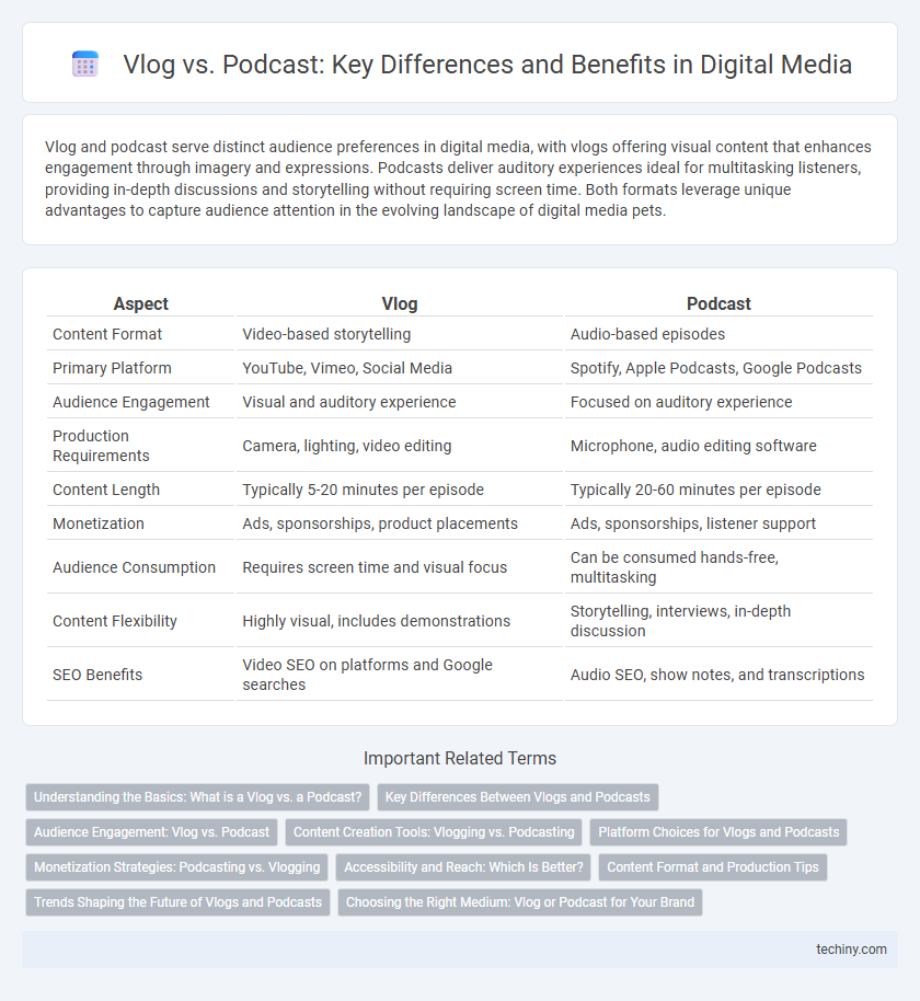 Vlog vs. Podcast: Key Differences and Benefits in Digital Media