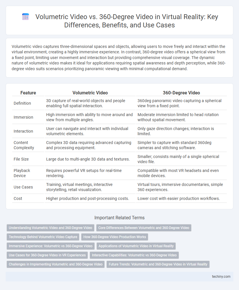 Volumetric Video vs. 360-Degree Video in Virtual Reality: Key Differences, Benefits, and Use Cases