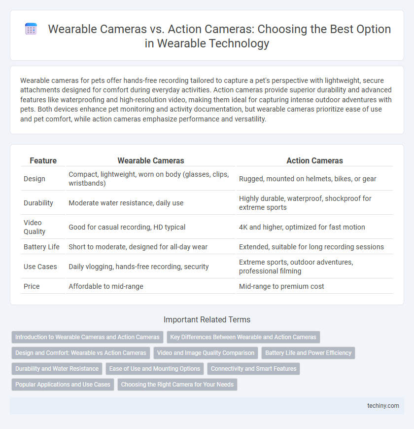 Wearable Cameras vs. Action Cameras: Choosing the Best Option in Wearable Technology