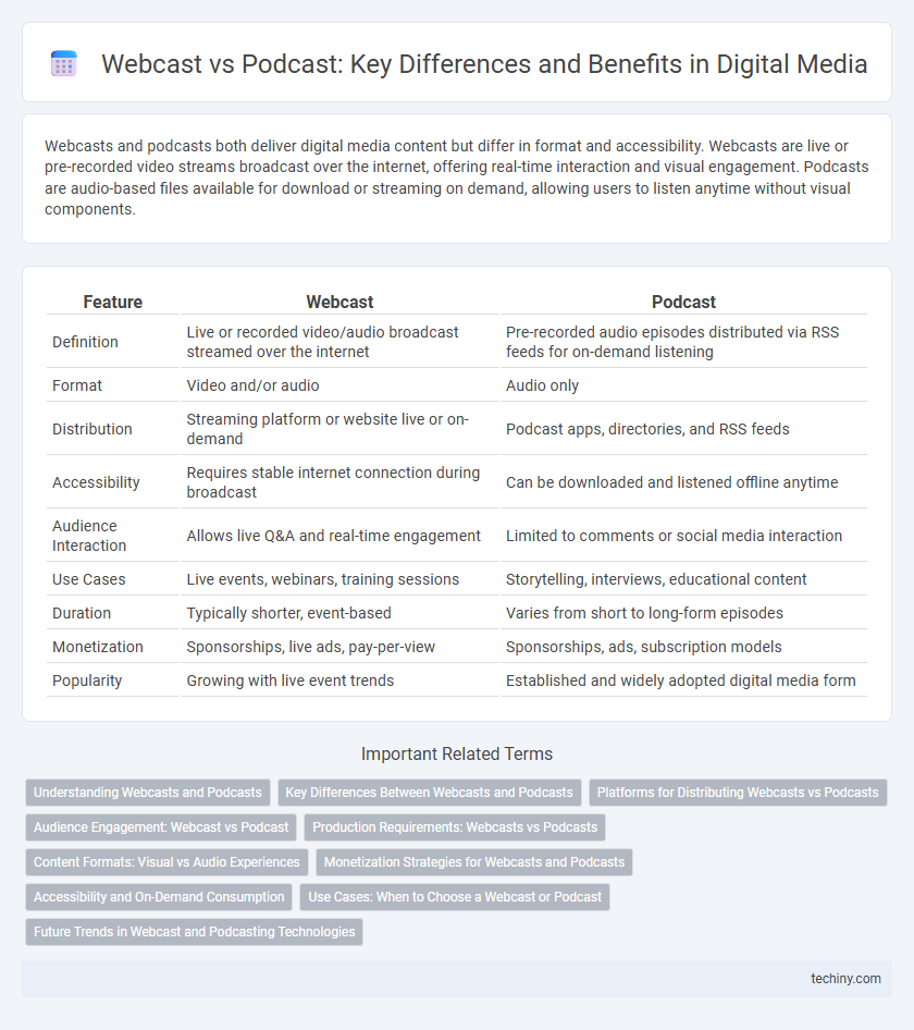 Webcast vs Podcast: Key Differences and Benefits in Digital Media