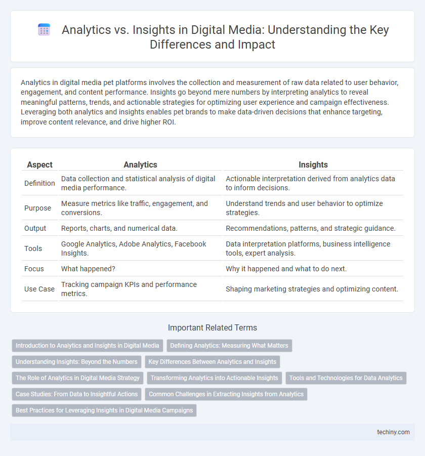 Analytics vs. Insights in Digital Media: Understanding the Key Differences and Impact
