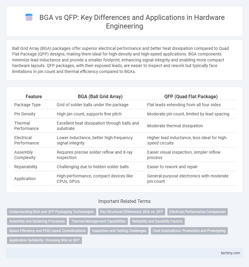 BGA vs QFP: Key Differences and Applications in Hardware Engineering