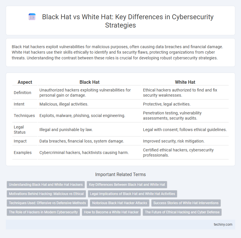 Black Hat vs White Hat: Key Differences in Cybersecurity Strategies