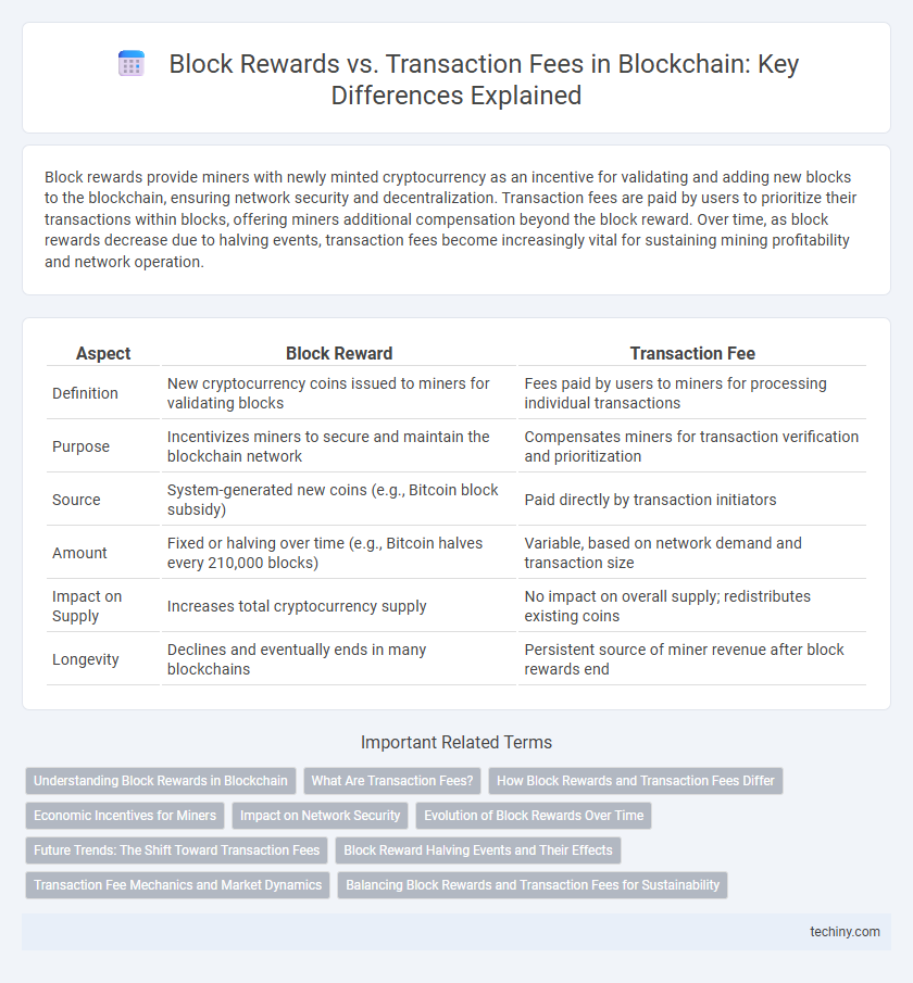 Block Rewards vs. Transaction Fees in Blockchain: Key Differences Explained