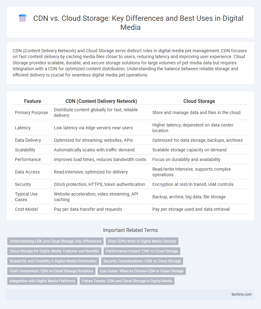 CDN vs. Cloud Storage: Key Differences and Best Uses in Digital Media