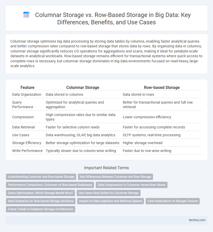 Columnar Storage vs. Row-Based Storage in Big Data: Key Differences, Benefits, and Use Cases