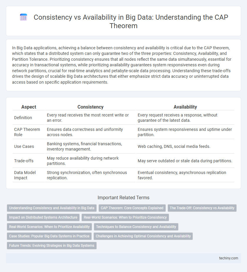 Consistency vs Availability in Big Data: Understanding the CAP Theorem