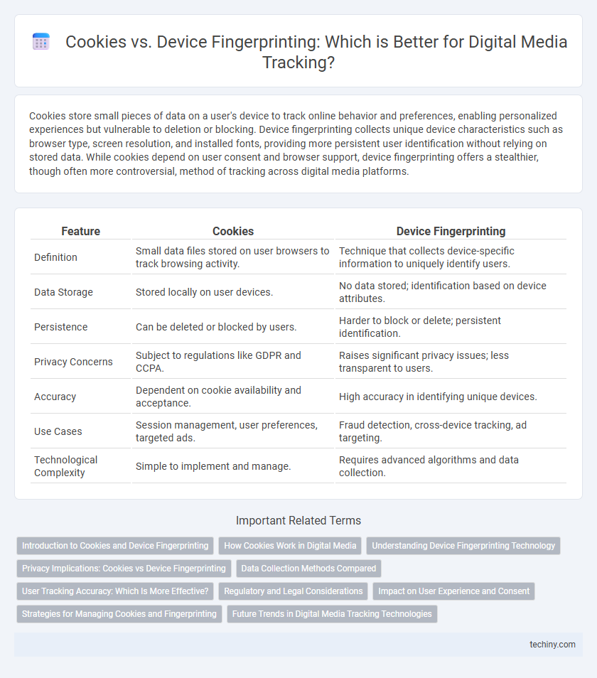 Cookies vs. Device Fingerprinting: Which is Better for Digital Media Tracking?