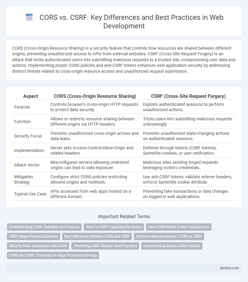 CORS vs. CSRF: Key Differences and Best Practices in Web Development