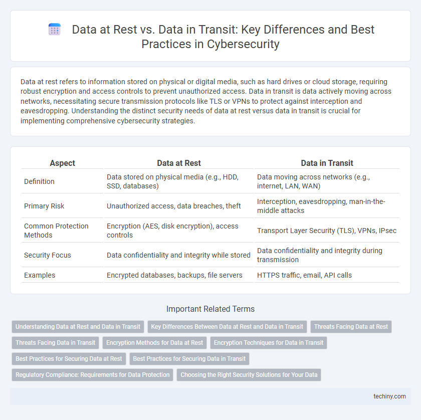 Data at Rest vs. Data in Transit: Key Differences and Best Practices in Cybersecurity