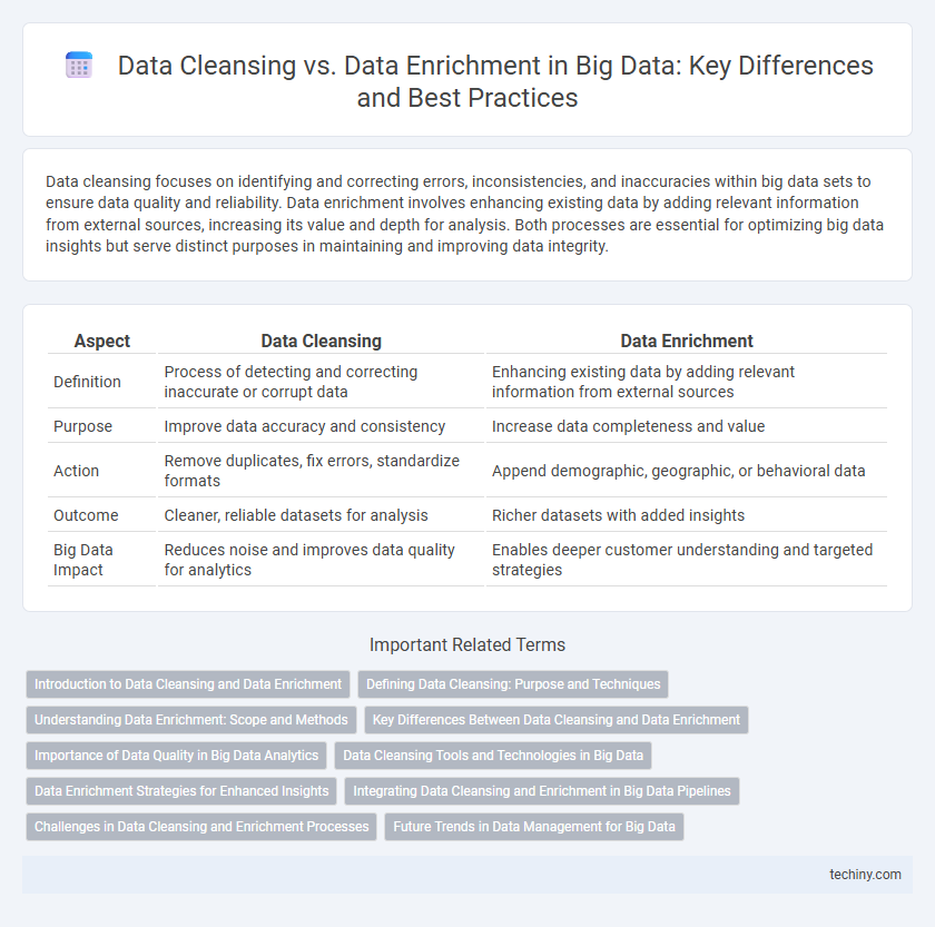 Data Cleansing vs. Data Enrichment in Big Data: Key Differences and Best Practices