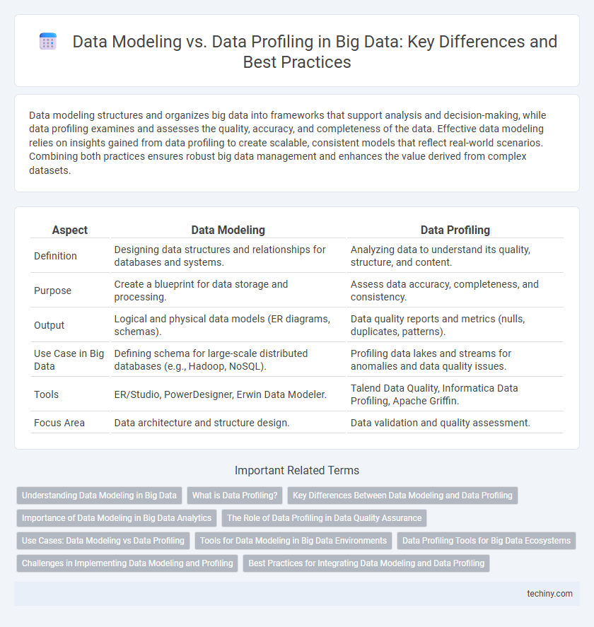 Data Modeling vs. Data Profiling in Big Data: Key Differences and Best Practices