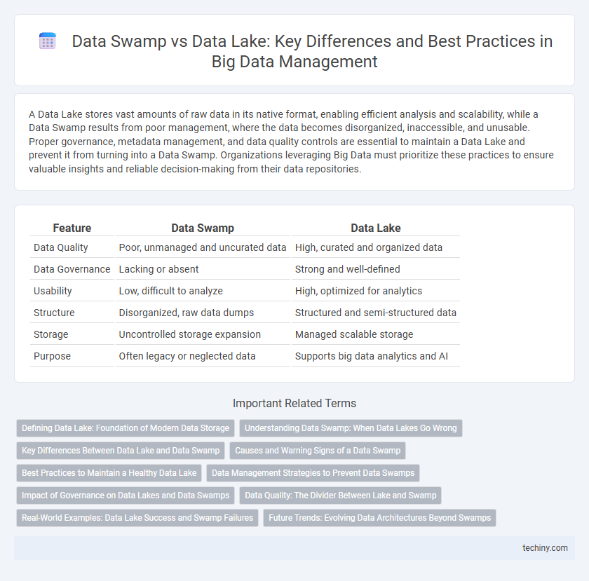 Data Swamp vs Data Lake: Key Differences and Best Practices in Big Data Management