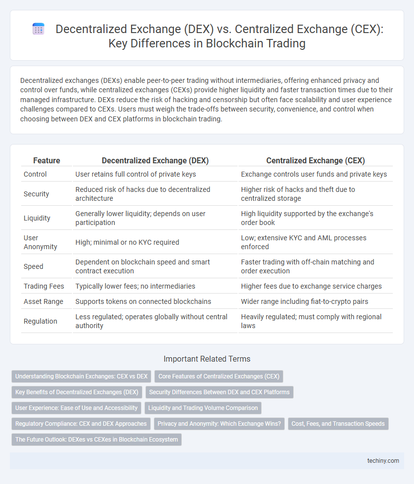Decentralized Exchange (DEX) vs. Centralized Exchange (CEX): Key Differences in Blockchain Trading