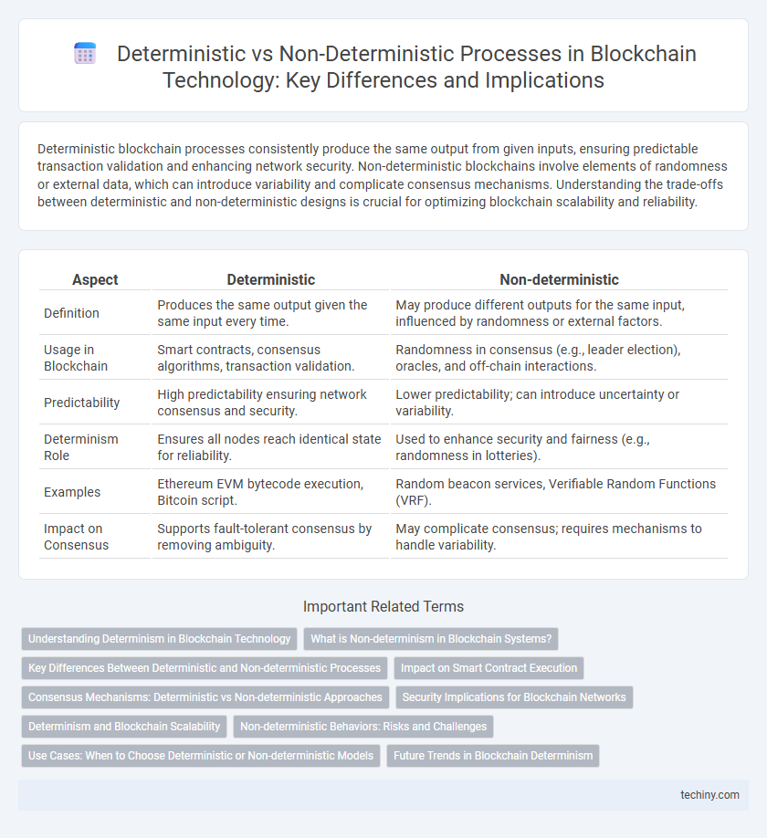 Deterministic vs Non-Deterministic Processes in Blockchain Technology: Key Differences and Implications