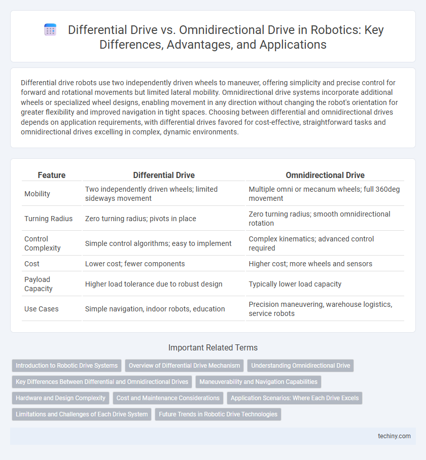 Differential Drive vs. Omnidirectional Drive in Robotics: Key Differences, Advantages, and Applications