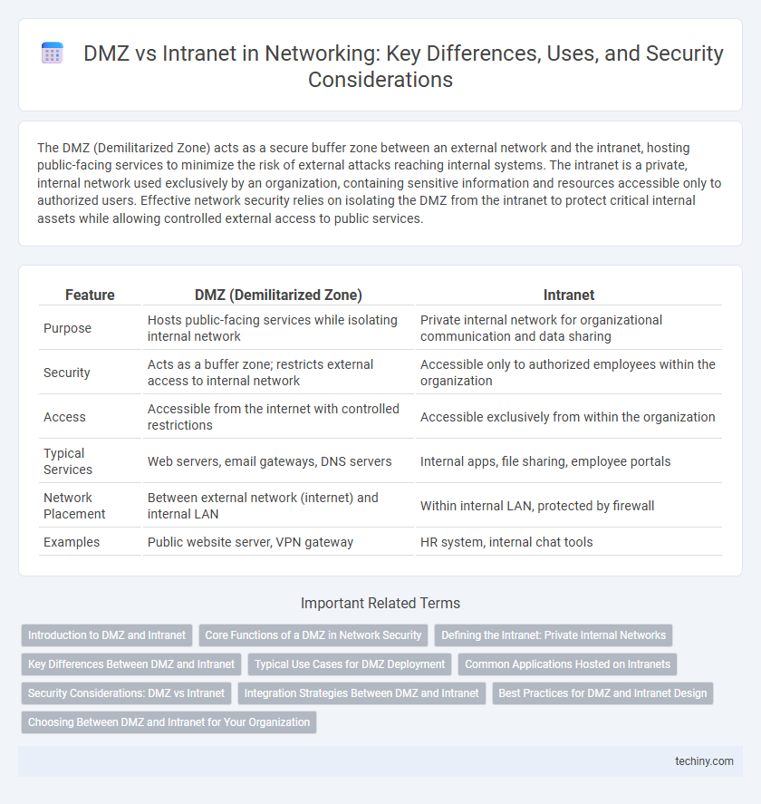 DMZ vs Intranet in Networking: Key Differences, Uses, and Security Considerations