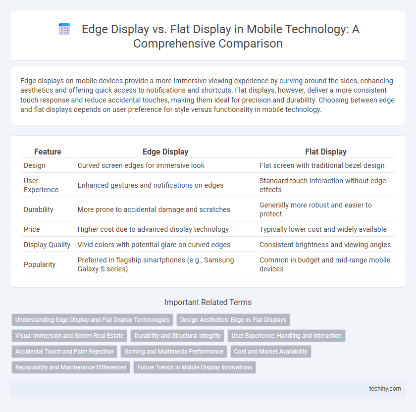 Edge Display vs. Flat Display in Mobile Technology: A Comprehensive Comparison