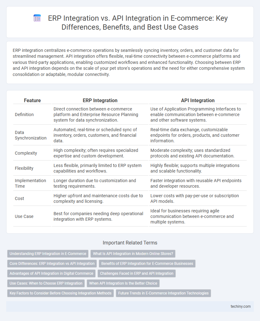 ERP Integration vs. API Integration in E-commerce: Key Differences, Benefits, and Best Use Cases