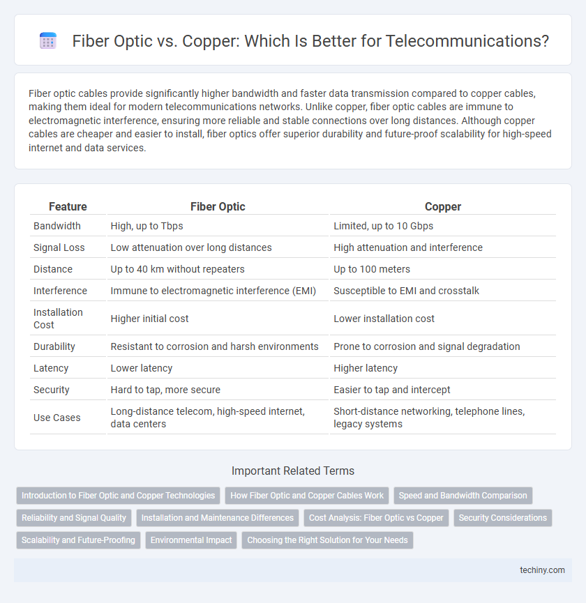 Fiber Optic vs. Copper: Which Is Better for Telecommunications?