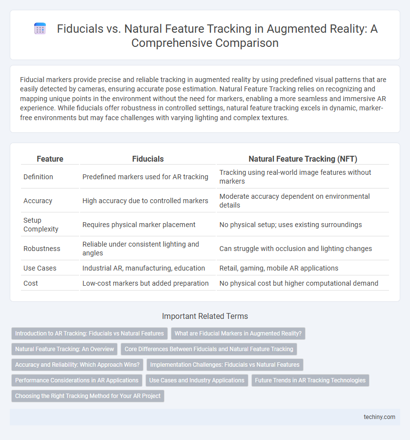 Fiducials vs. Natural Feature Tracking in Augmented Reality: A Comprehensive Comparison