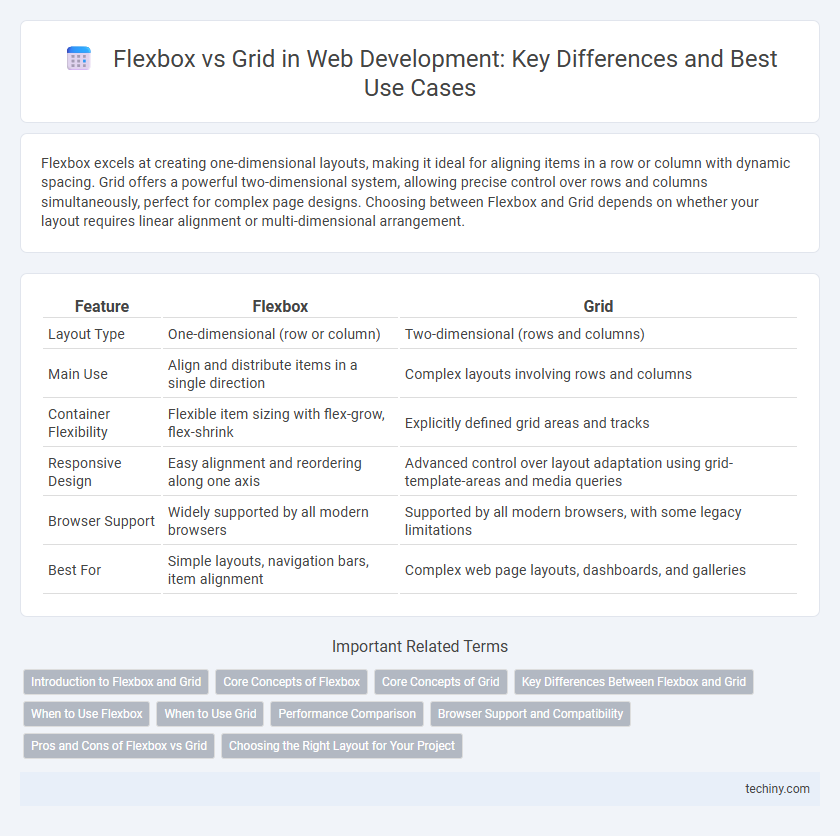 Flexbox vs Grid in Web Development: Key Differences and Best Use Cases