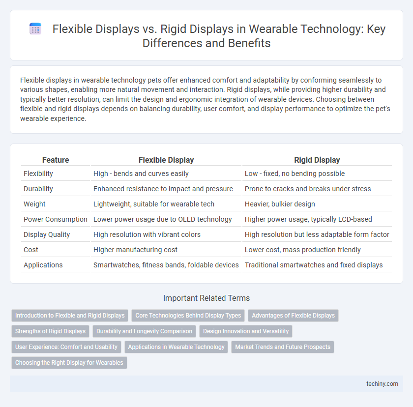 Flexible Displays vs. Rigid Displays in Wearable Technology: Key Differences and Benefits