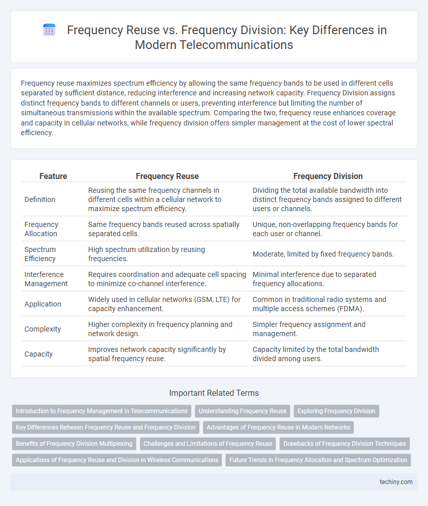 Frequency Reuse vs. Frequency Division: Key Differences in Modern Telecommunications