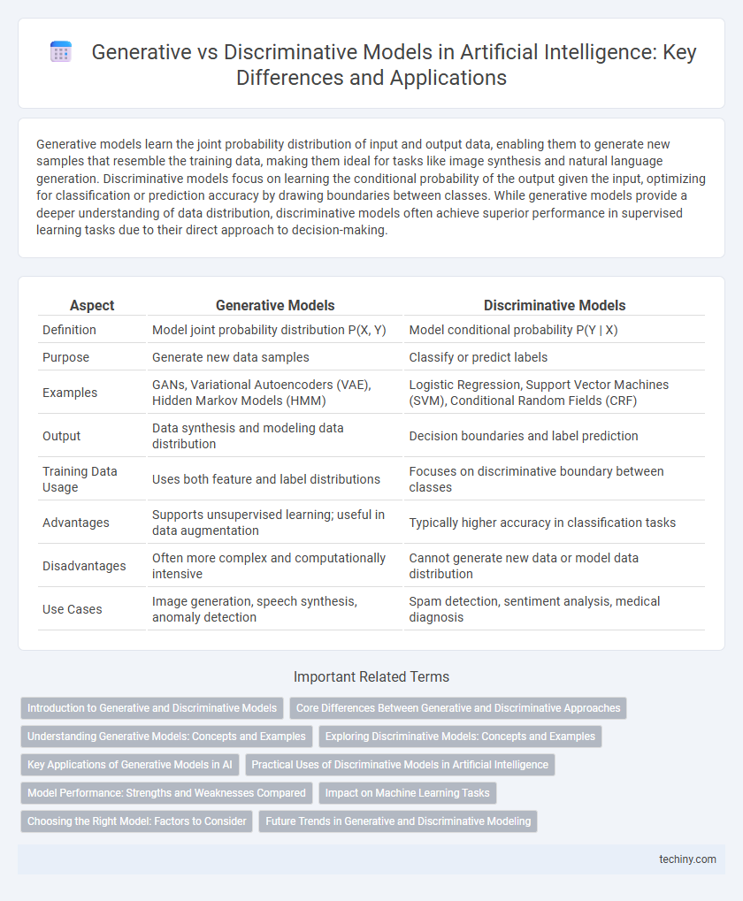 Generative vs Discriminative Models in Artificial Intelligence: Key Differences and Applications