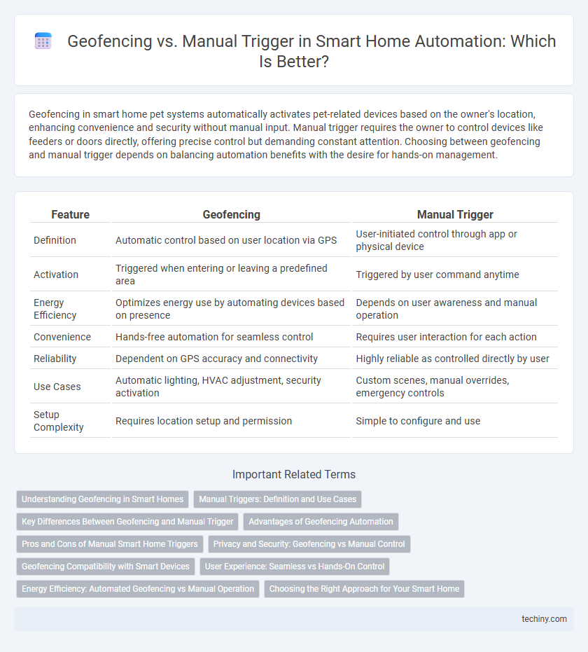 Geofencing vs. Manual Trigger in Smart Home Automation: Which Is Better?