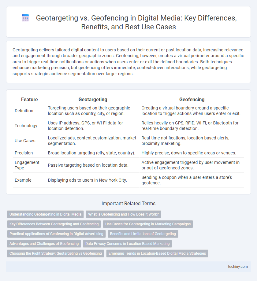 Geotargeting vs. Geofencing in Digital Media: Key Differences, Benefits, and Best Use Cases