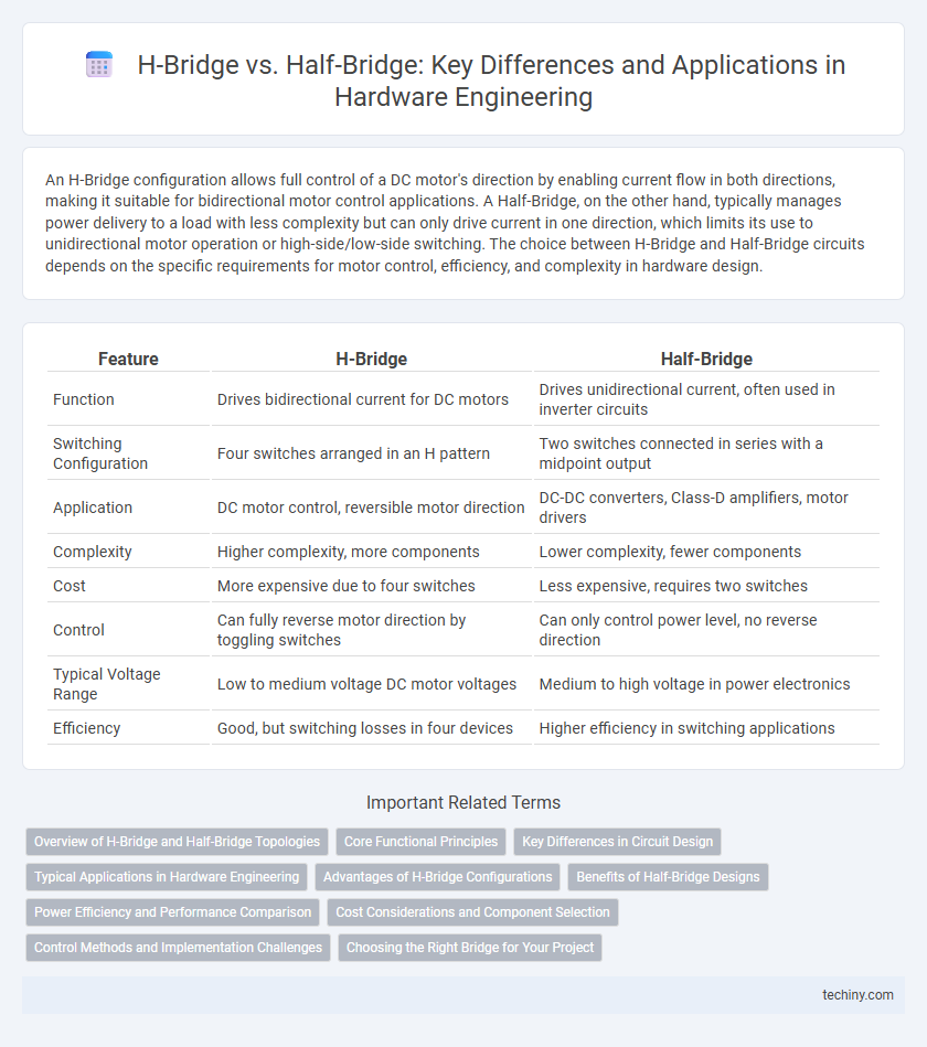 H-Bridge vs. Half-Bridge: Key Differences and Applications in Hardware Engineering