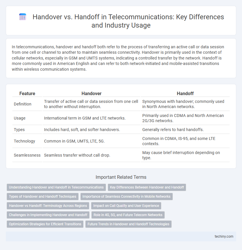 Handover vs. Handoff in Telecommunications: Key Differences and Industry Usage