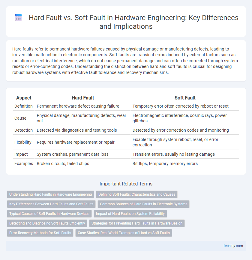 Hard Fault vs. Soft Fault in Hardware Engineering: Key Differences and Implications