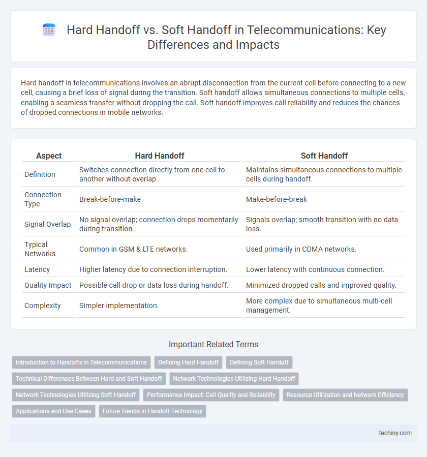 Hard Handoff vs. Soft Handoff in Telecommunications: Key Differences and Impacts