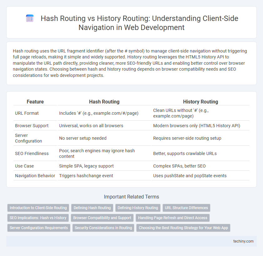 Hash Routing vs History Routing: Understanding Client-Side Navigation in Web Development