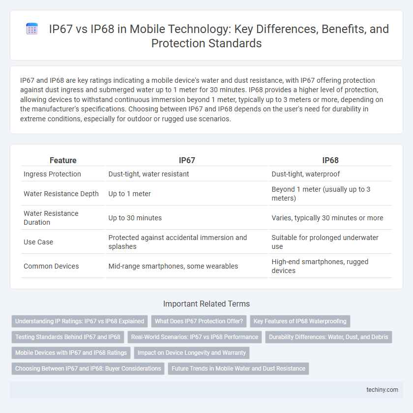 IP67 vs IP68 in Mobile Technology: Key Differences, Benefits, and Protection Standards