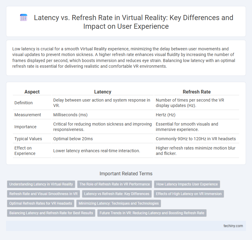 Latency vs. Refresh Rate in Virtual Reality: Key Differences and Impact on User Experience