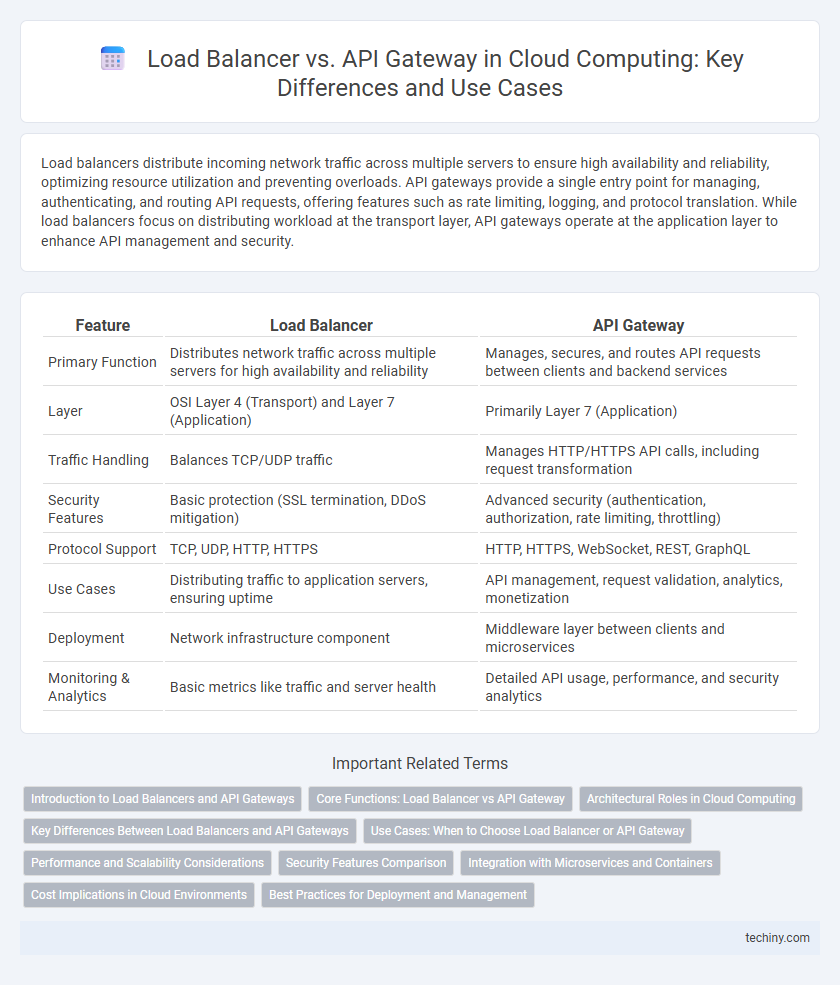 Load Balancer vs. API Gateway in Cloud Computing: Key Differences and Use Cases